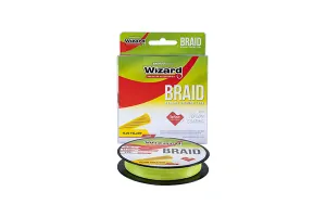 WIZARD PLETENÁ ŠŇŮRA BRAID 0,20 135M 17,71KG FLUO ŽLUTÁ