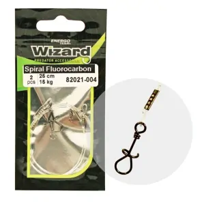 WIZARD ŠPIRÁL SPOJKA 2 FLUOROCARBON NÁVAZEC 2KS/BAL 15 KG
