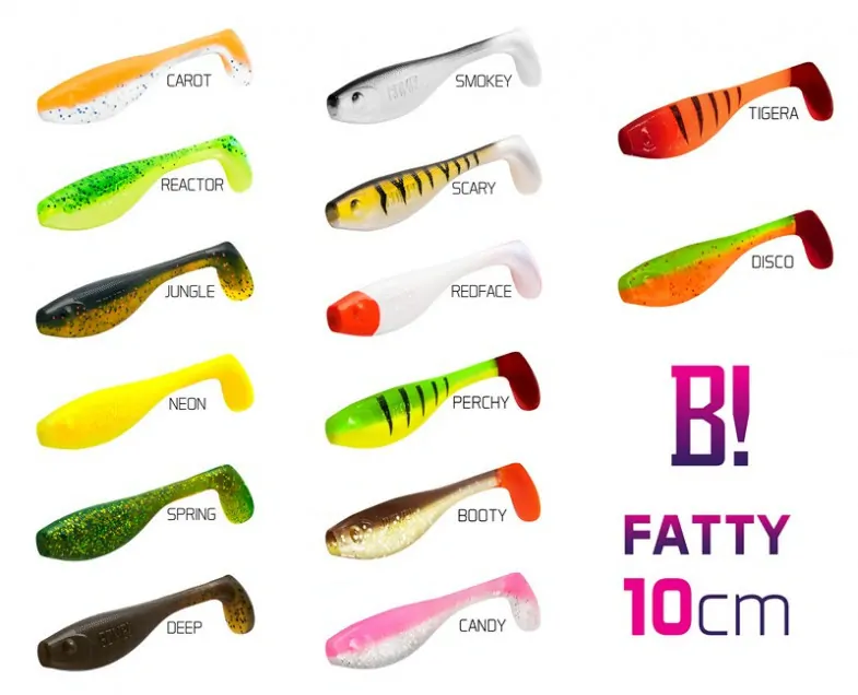 Umělá nástraha BOMB! Fatty / 5ks 10cm/BOOTY