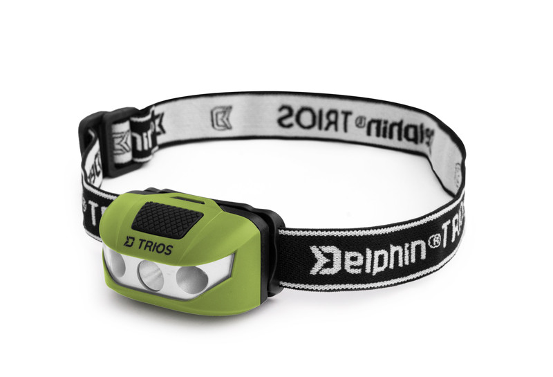 Čelová lampa Delphin TRIOS, 1W