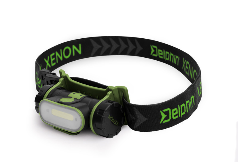Čelová lampa Delphin XENON, 5W
