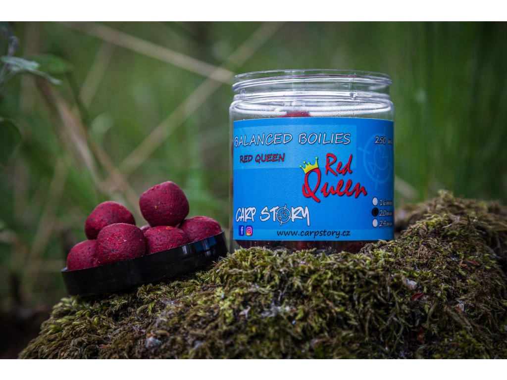 Balanced Boilies Red Queen ( Jahoda + Oliheň ) 20 mm