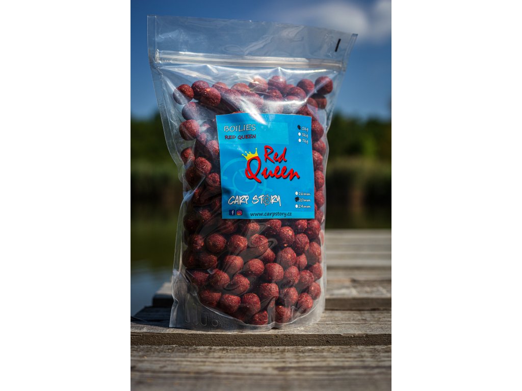 Boilies Red Queen ( Jahoda + Oliheň )  1 kg 16 mm