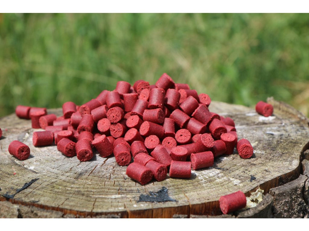 Pelety Red Queen ( Jahoda + Oliheň ) 1kg 18 mm