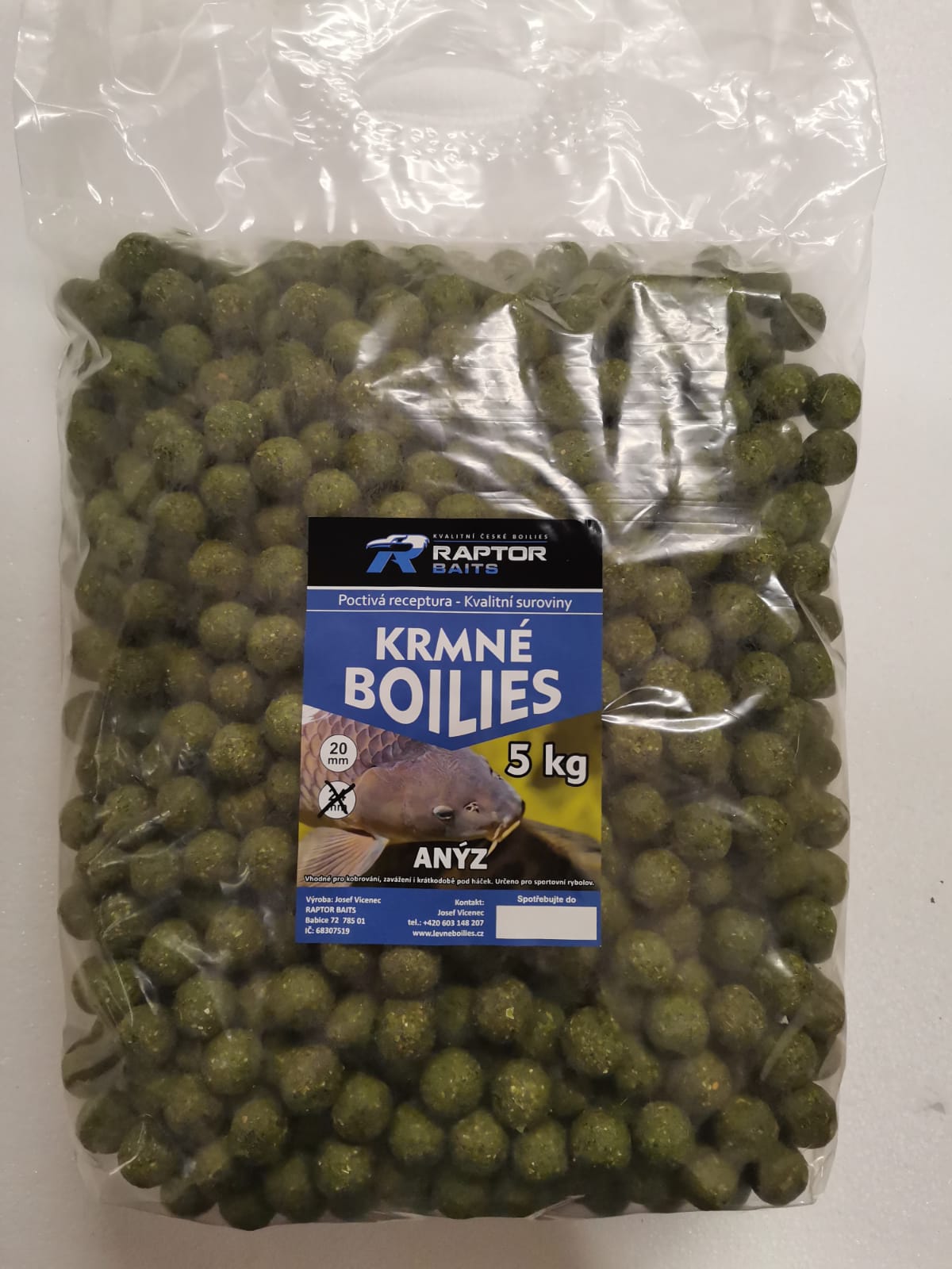Krmné boilies Anýz 5 kg 24 mm