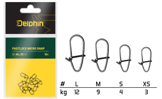 Fastlock micro snap /10ks S/4kg
