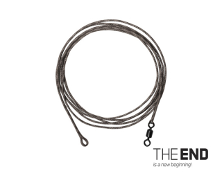 Návazec THE END Leadcore + swivel / 3ks, 1m